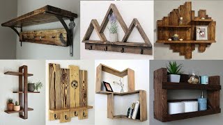 100 Easy DIY Wooden Wall shelves Ideas [upl. by Nilknarf]