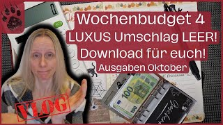 SPAREN Wochenabschluss 4 Oktoberbudget 😨 Urlaub amp NEU für EUCH umschlagmethode budgetplanung vlog [upl. by Slrahc]