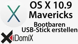 OS X Mavericks 109 Bootbaren USB Stick erstellen [upl. by Langille917]