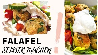 Leckere Falafel aus dem Ofen  schnell und einfach selber machen  Vegan [upl. by Blanchette]