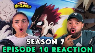 ENDEAVOR VS ALL FOR ONE IS HEATING UP  My Hero Academia Season 7 Episode 10 Reaction [upl. by Ymrots303]