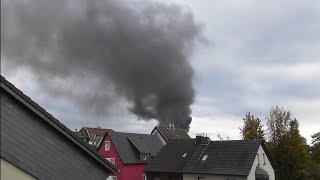 GROßBRAND  LEVERKUSEN Dynamit Nobel 241024 RAUCHWOLKE🔥 [upl. by Isbel]