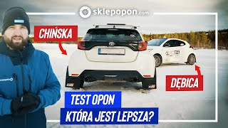 Dębica Frigo HP2 vs CHIŃSKA OPONA TEST NA ŚNIEGU budżetowych opon zimowych [upl. by Nedrud]