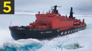 5 Ice Breaking Ships Braving the Arctic Circle [upl. by Ime]