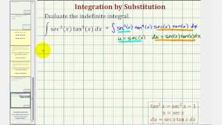 Ex Integral Using Substitution with an Odd Power of Tangent [upl. by Moffitt]