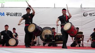 4K 日本航空高校 太鼓隊 ① 成田太鼓祭 2018 [upl. by Launame38]