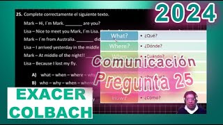 Comunicación 25 Exacer Guía 2024 [upl. by Tamis]