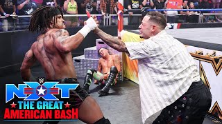 Wes Lee goes berserk and destroys The Rascalz NXT Great American Bash 2024 highlights [upl. by Erodasi]