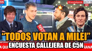 ARRASÓ MILEI en encuesta de C5N quot¡TODOS lo votanquot  Break Point [upl. by Kelci948]