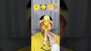 Pikachu snacks Immersive snacking Decompression Foodie Pikachu [upl. by Htiderem675]