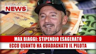 Max Biaggi Stipendio Esagerato Ecco Quanto Ha Guadagnato Il Pilota [upl. by Ahsratan]