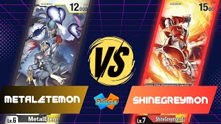 MetalEtemon VS ShineGreymon  DCGO  BT16  DIGIMON CARD GAME [upl. by Stearns]