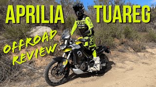 Aprilia Tuareg 660  Off Road Review [upl. by Ennayelhsa]