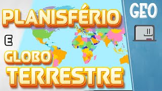 Representações da Terra Planisfério e Globo terrestre [upl. by Jerroll]