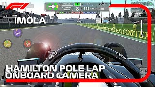 ALA MOBILE GP  HAMILTON POLE LAP IN IMOLA  CAMERA ONBOARD [upl. by Amlet]