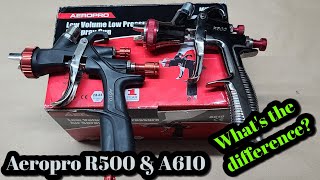 Aeropro A610 amp R500 Whats The Difference Chinese LVLP Spray Guns [upl. by Cherice27]