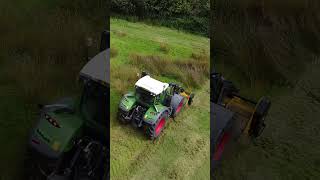 Fendt 724 Vario fendt mcconnel aerial dronefootage agriculturalmachinery [upl. by Yhtimit30]