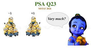 MSTAT 2024 PSA  Q23  Descriptive Statistics Mean  Variance [upl. by Psyche358]