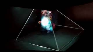 Gogeta Big Bang Kamehameha Smartphone 3D Animated Hologram Kit video [upl. by Adara]