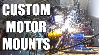 Fabricating The Motor Mounts  Harley Build Series [upl. by Mastrianni]