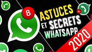 😱 VOICI LES 8 ASTUCES WHATSAPP À URGEMMENT CONNAÎTRE EN 2020 ⌚️ [upl. by Naryb]