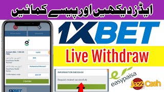 1xBet Live Withdraw 2022  1xBeat Se Paise Kaise Kamaye  Make Money Online 1xBeat  ADNAN Tech Tv [upl. by Laktasic]