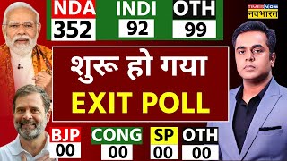 EXIT POLL 2024 LIVE Lok Sabha Election Results  NDA  INDI Alliance  PM Modi  Rahul Gandhi [upl. by Cyrano]