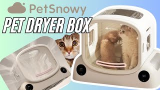 Is This The COOLEST Cat Grooming Ever Made PetSnowy SMILE Pet Dryer Box Cat Dryer Box Pet Groomer [upl. by Naerb]