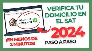 Cómo SOLICITAR LA VERIFICACIÓN DE DOMICILIO FISCAL  SAT 2024  Estatus domicilio NO LOCALIZADO [upl. by Idnal]