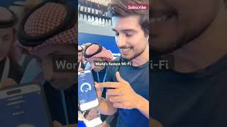 Worlds fastest WiFi 😱 wifi 5g 6g iphone apple samsung dhruvrathee amazing trending [upl. by Abihsat642]