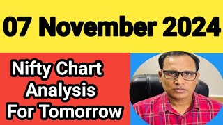 Nifty 7 Nov 2024 Chart Analysis For Tomorrow  Nifty Buyer Active Tomorrow [upl. by Jessika469]