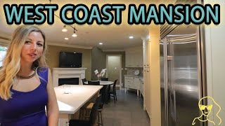 Touring a Luxury West Coast Mansion Airbnb with an indoor swimming pool [upl. by Rossi]