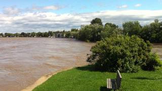 La Rivière du sud et le Bras StNicolas à Montmagny après Irène [upl. by Wilhide]