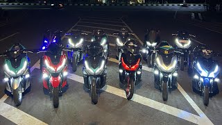 NIGHTRIDE SPEEDING BERSAMA Team Motor Kencang motovlog nightride [upl. by Arrak]