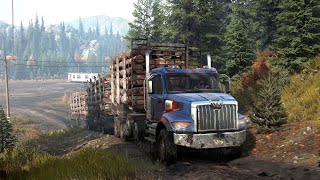 Wooden Logs Transportation Part 5  Western Star 47X  SnowRunner [upl. by Sorensen]