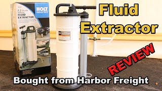 Holt Manual Fluid Extractor from Harbor Freight [upl. by Aticilef]