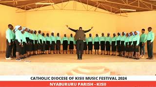 CATHOLIC DIOCESE OF KISII MUSIC FESTIVAL 2024  NYABURURU PARISH [upl. by Pfosi]