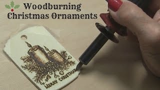 Pyrography Tutorial Wood Burning a Candle Ornament [upl. by Eniaj]