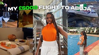 TRAVEL VLOG MY £5000 FLIGHT TO ABUJA NIGERIA  FLYING BUSINESS CLASS amp TRYING THE BEST FOOD SPOTS [upl. by Eisnil]