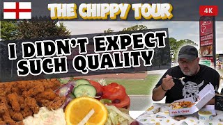 Chippy Review 68 The Original Johns Plaice Carlisle Giant Cheese Fritter Great Fish and Chips [upl. by Elisabet]