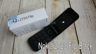 Nokia 2720 Flip 4G black unboxing and camera game tested [upl. by Eetnahc]