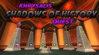 Wizard101 Khrysalis Shadows of History Quest  Collect the Orbs [upl. by Yettie]