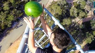 Watermelon Survives 45m Drop Test  How Ridiculous [upl. by Savage]