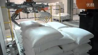 ROBOTIC BAG PALLETIZING [upl. by Secnarf]