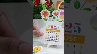 Floral 2025 calendar with cricut maker 🎉 cricut cricutbginner cricutideas [upl. by Ylicic619]