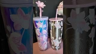 Sakura Starbucks Cups are now in American Starbucks 🌸sakuraseason cherryblossoms [upl. by Xavler648]