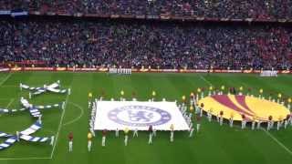 Europa League Final Amsterdam Arena Chelsea  Benfica Himne  players [upl. by Templer466]