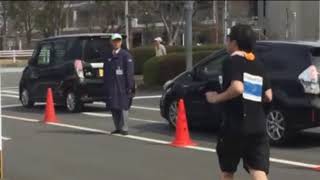 2019 03 10 立川ハーフマラソン 久保田 学 完走 ゴール締め切り１分前にゴール [upl. by Alorac115]