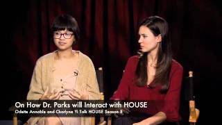 Odette Annable and Charlyne Yi Talk HOUSE Season 8 [upl. by Tine]