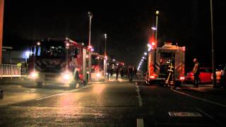 ZEER GROTE BRAND Molenvliet Zwijndrecht Blue lagoon afscheid ovd oefening [upl. by Raychel]